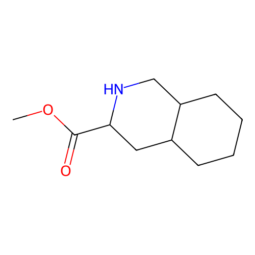 Decahydroisoquinoline-3-carboxylic acid, methyl ester structure