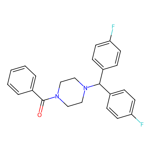 1-Benzoyl-4-[bis(4-fluorophenyl)methyl]piperazine structure
