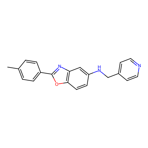N-(Pyridin-4-ylmethyl)-2-p-tolylbenzo[d]oxazol-5-amine structure