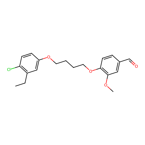 4-[4-(4-Chloro-3-ethylphenoxy)butoxy]-3-methoxybenzaldehyde structure