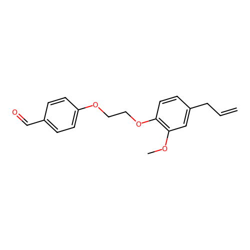 4-[2-(2-Methoxy-4-prop-2-enylphenoxy)ethoxy]benzaldehyde structure