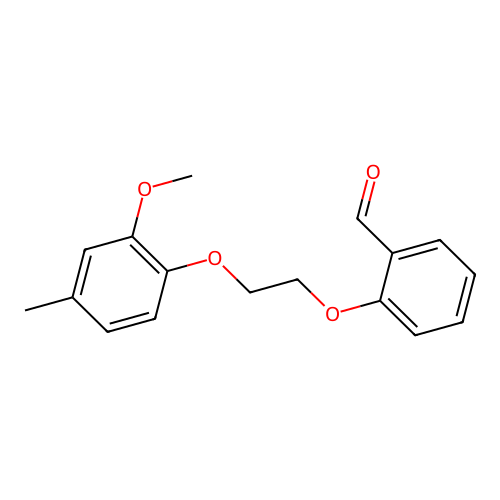 2-[2-(2-Methoxy-4-methylphenoxy)ethoxy]benzaldehyde structure