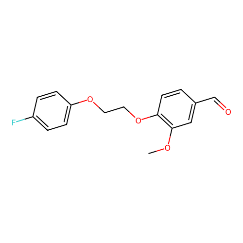 4-[2-(4-Fluorophenoxy)ethoxy]-3-methoxybenzaldehyde structure