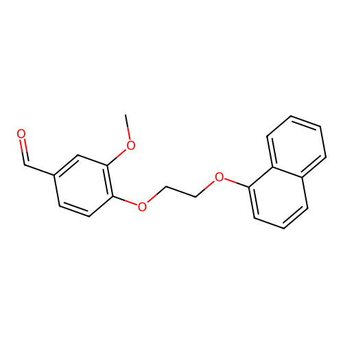 3-Methoxy-4-(2-naphthalen-1-yloxyethoxy)benzaldehyde structure