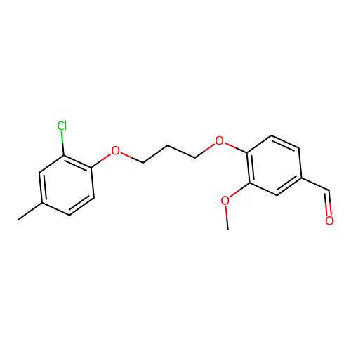 4-[3-(2-Chloro-4-methylphenoxy)propoxy]-3-methoxybenzaldehyde structure