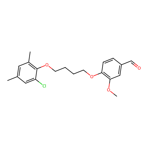 4-[4-(2-Chloro-4,6-dimethylphenoxy)butoxy]-3-methoxybenzaldehyde structure