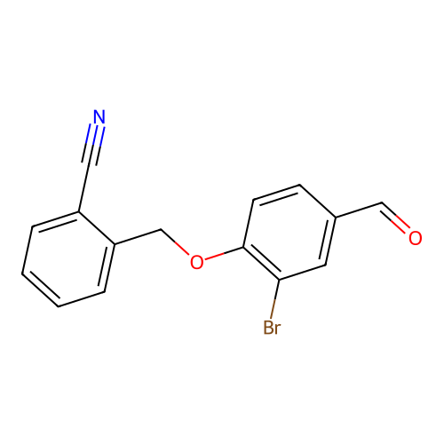 2-[(2-Bromo-4-formylphenoxy)methyl]benzonitrile structure