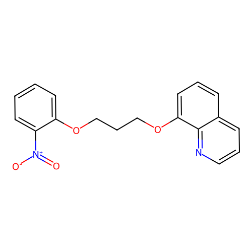 8-[3-(2-Nitrophenoxy)propoxy]quinoline structure