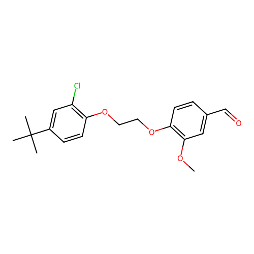4-[2-(4-Tert-butyl-2-chlorophenoxy)ethoxy]-3-methoxybenzaldehyde structure