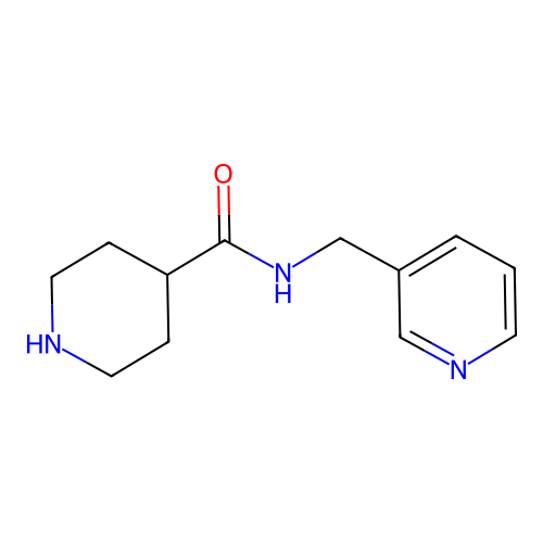 N-(pyridin-3-ylmethyl)piperidine-4-carboxamide structure