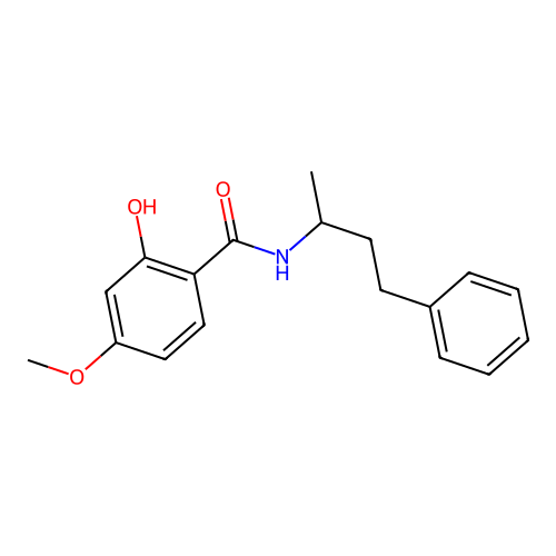2-hydroxy-4-methoxy-N-(4-phenylbutan-2-yl)benzamide structure