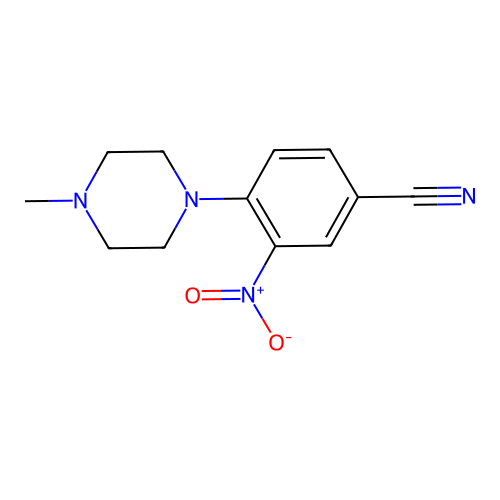 4-(4-Methylpiperazin-1-yl)-3-nitrobenzonitrile structure