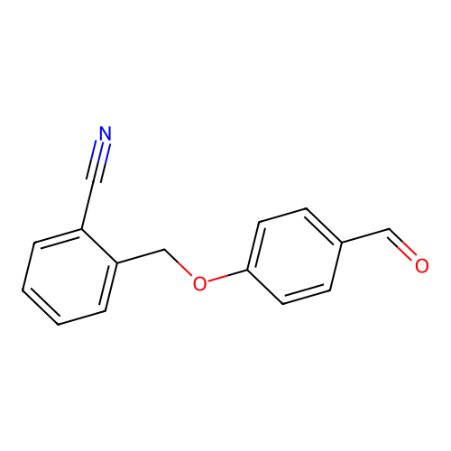 2-[(4-Formylphenoxy)methyl]benzonitrile structure