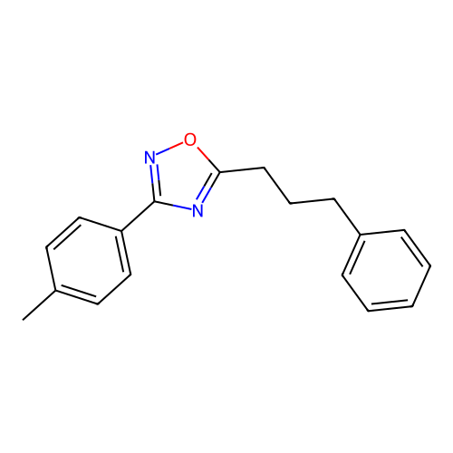3-(4-Methylphenyl)-5-(3-phenylpropyl)-1,2,4-oxadiazole structure