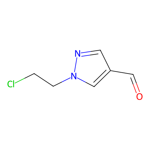 1-(2-chloroethyl)-1H-pyrazole-4-carbaldehyde structure