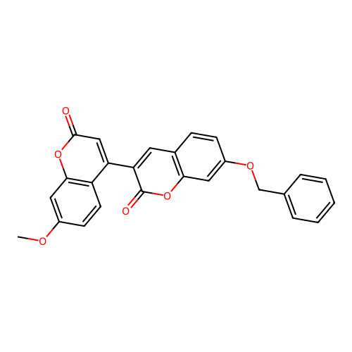 7-(benzyloxy)-7'-methoxy-2H,2'H-[3,4'-bichromene]-2,2'-dione structure