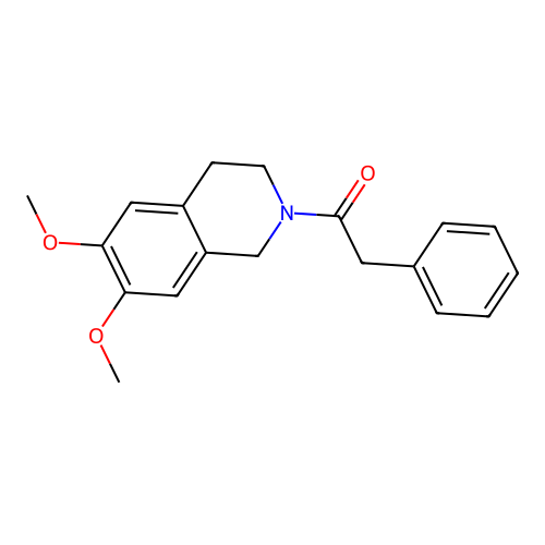 1-(6,7-dimethoxy-3,4-dihydroisoquinolin-2(1H)-yl)-2-phenylethanone structure