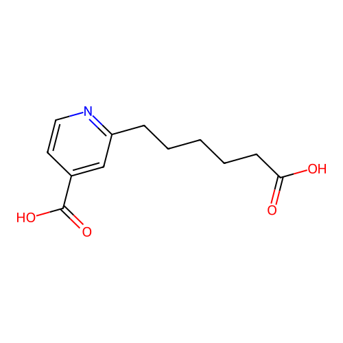 2-(5-carboxypentyl)pyridine-4-carboxylic Acid structure