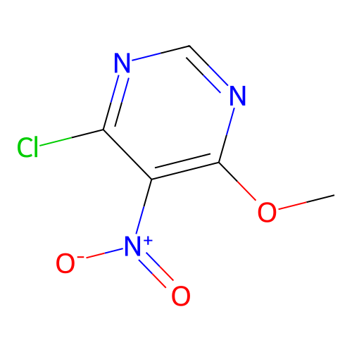 4-Chloro-6-methoxy-5-nitropyrimidine structure