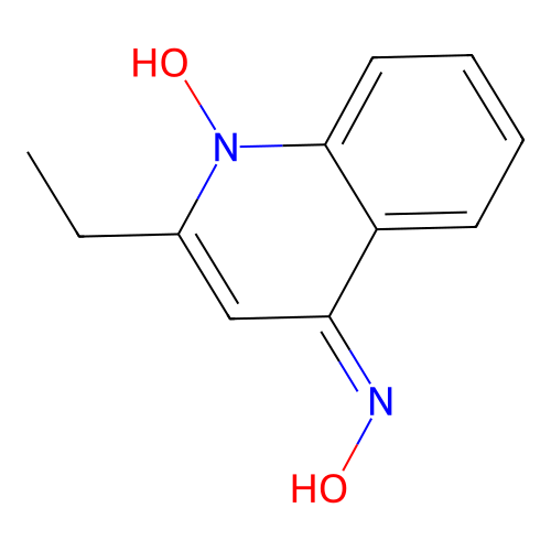 4-Quinolinamine, 2-ethyl-N-hydroxy-, 1-oxide structure