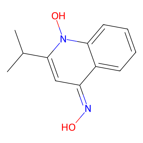 4-Quinolinamine, N-hydroxy-2-(1-methylethyl)-, 1-oxide structure