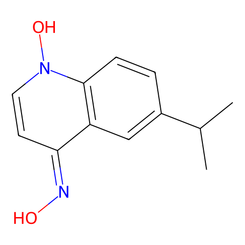 4-Quinolinamine, N-hydroxy-6-(1-methylethyl)-, 1-oxide structure