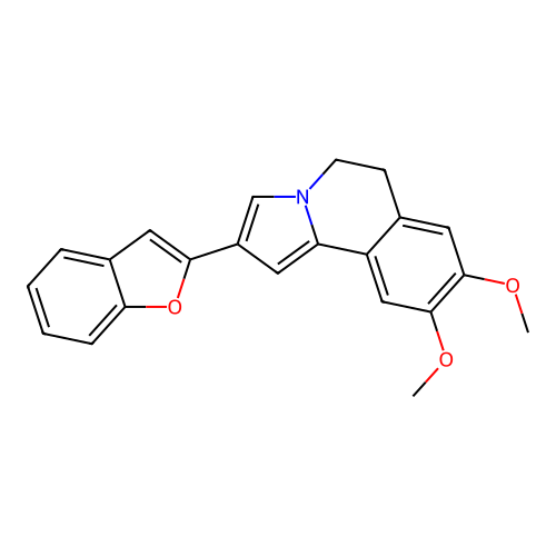2-(1-Benzofuran-2-yl)-8,9-dimethoxy-5,6-dihydropyrrolo[2,1-a]isoquinoline structure
