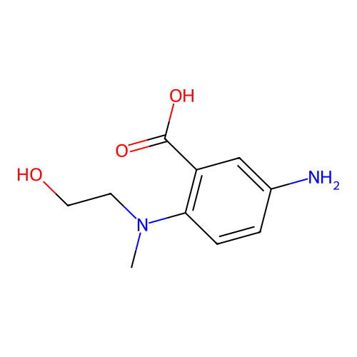 Benzoic acid, 5-amino-2-[(2-hydroxyethyl)methylamino]-(9CI) structure