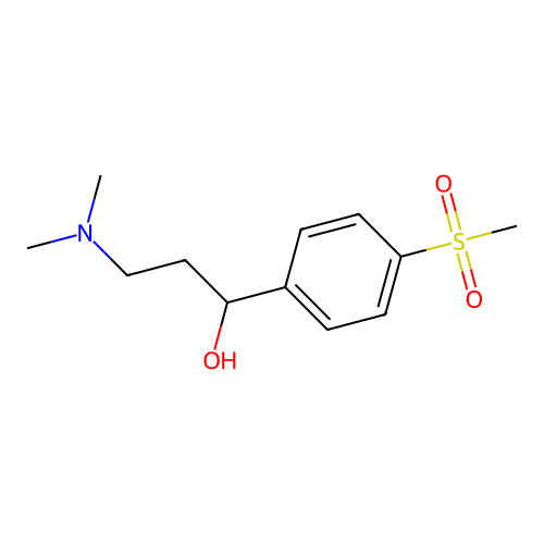 3-(Dimethylamino)-1-(4-methylsulfonylphenyl)propan-1-ol structure