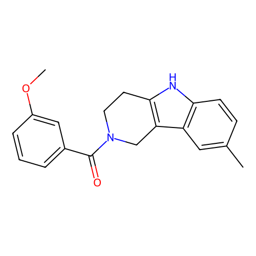(3-methoxyphenyl)(8-methyl-3,4-dihydro-1H-pyrido[4,3-b]indol-2(5H)-yl)methanone structure