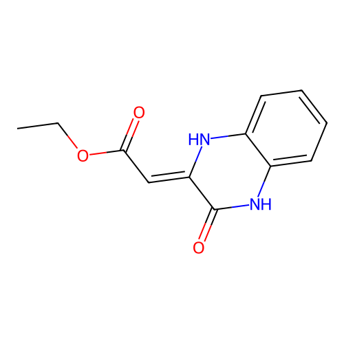 (z)-3-Ethoxycarbonyl-methylidene-1,2,3,4-tetrahydroquinoxalin-2-one structure