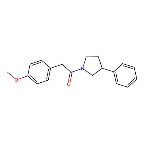 2-(4-Methoxyphenyl)-1-(3-phenylpyrrolidin-1-yl)ethanone structure