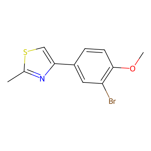 4-(3-Bromo-4-methoxyphenyl)-2-methyl-1,3-thiazole structure