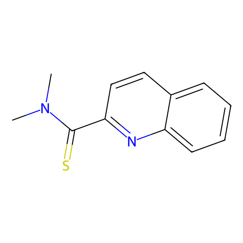 Chinolin-2-thiocarbonsauredimethylamid structure
