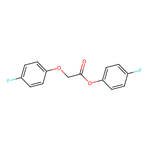 4-Fluorophenyl (4-fluorophenoxy)acetate structure