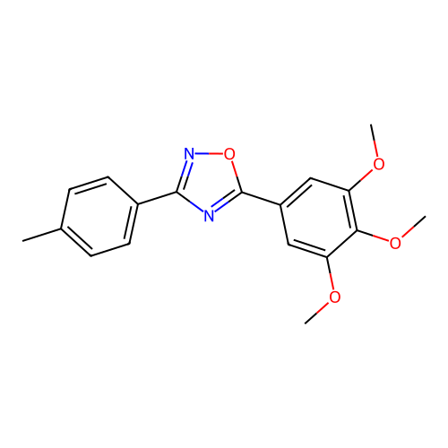 3-(4-Methylphenyl)-5-(3,4,5-trimethoxyphenyl)-1,2,4-oxadiazole structure