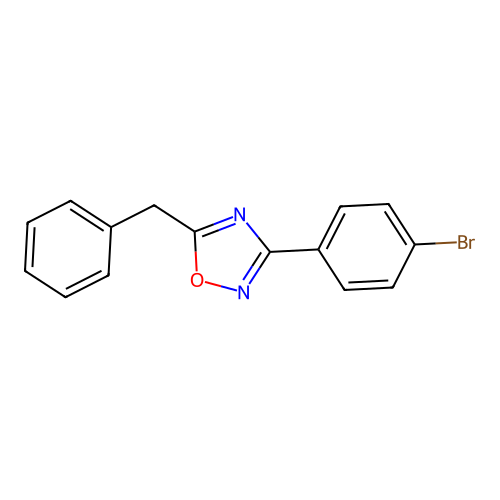 5-Benzyl-3-(4-bromophenyl)-1,2,4-oxadiazole structure