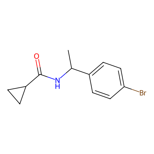 N-(1-(4-Bromophenyl)ethyl)cyclopropanecarboxamide structure