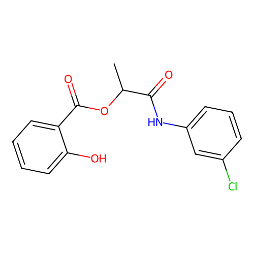 [1-(3-Chloroanilino)-1-oxopropan-2-yl] 2-hydroxybenzoate structure