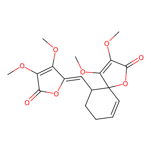 10-((Z)-(3,4-dimethoxy-5-oxofuran-2(5H)-ylidene)methyl)-3,4- structure