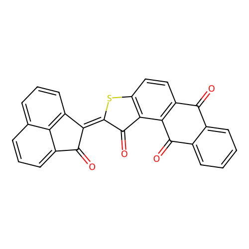 (2E)-2-(2-oxoacenaphthylen-1-ylidene)naphtho[3,2-e][1]benzothiole-1,6,11-trione structure