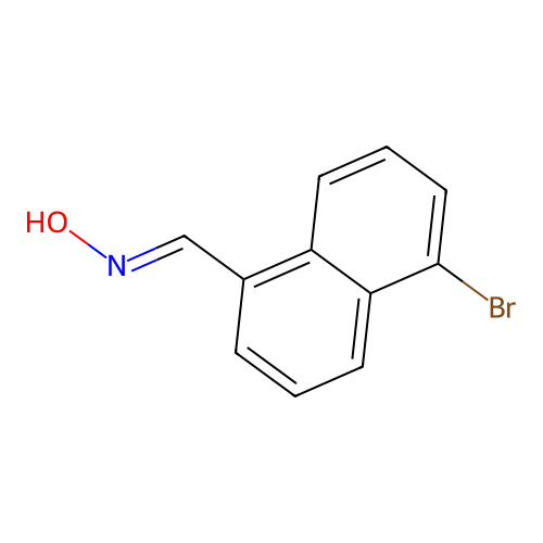 5-Bromo-1-naphthalenecarboxaldehyde oxime structure