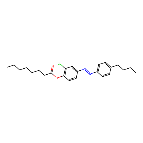 [4-[(4-Butylphenyl)diazenyl]-2-chlorophenyl] octanoate structure