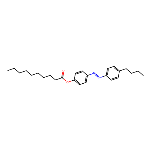 [4-[(4-Butylphenyl)diazenyl]phenyl] decanoate structure