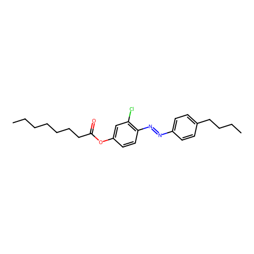 [4-[(4-Butylphenyl)diazenyl]-3-chlorophenyl] octanoate structure