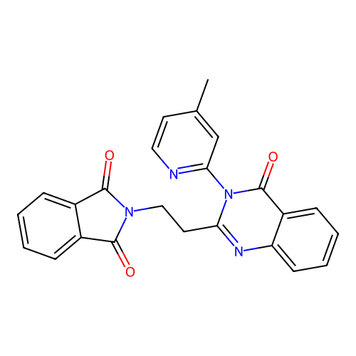 2-(2-(3-(4-Methylpyridin-2-yl)-4-oxo-3,4-dihydroquinazolin-2-yl)ethyl)isoindoline-1,3-dione structure