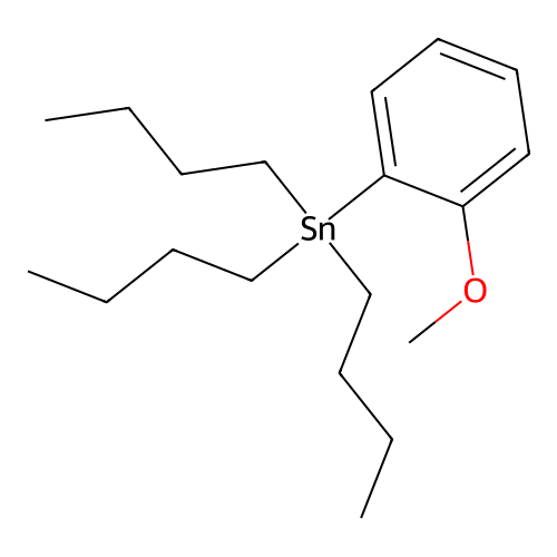 Tributyl(2-methoxyphenyl)stannane structure