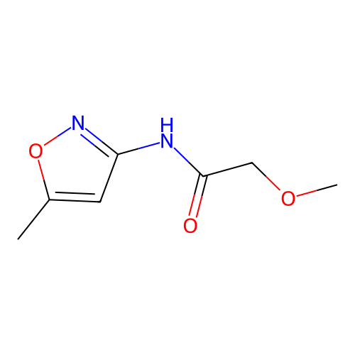 2-甲氧基-N-(5-甲基异噁唑-3-基)乙酰胺 structure