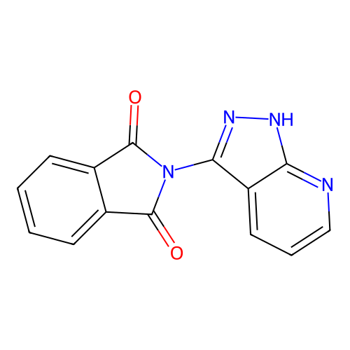 2-(1H-Pyrazolo[3,4-b]pyridin-3-yl)isoindoline-1,3-dione structure