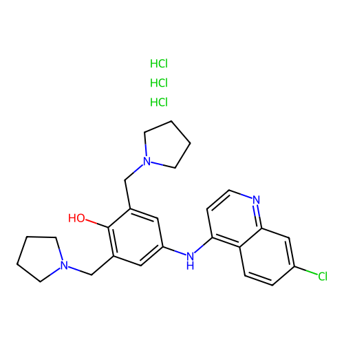 M 6407 Trihydrochloride structure